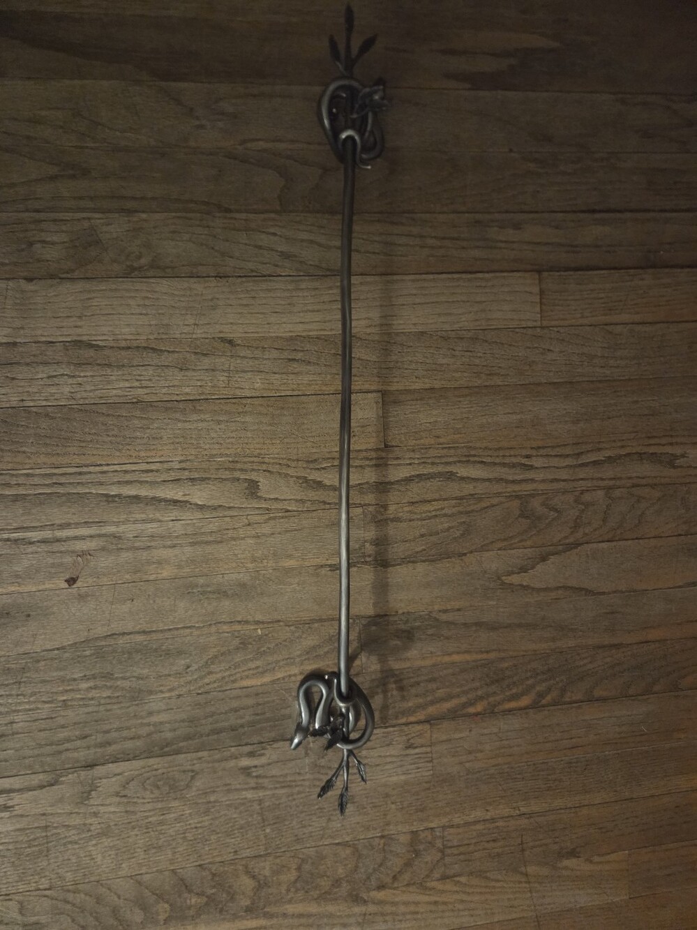 Anthropologie Silver Serpentine Towel Bar - Picture 2 of 2
